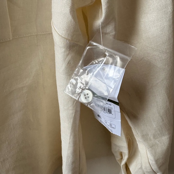 NWT Linen Blend Tie Up Top - Picture 8 of 11